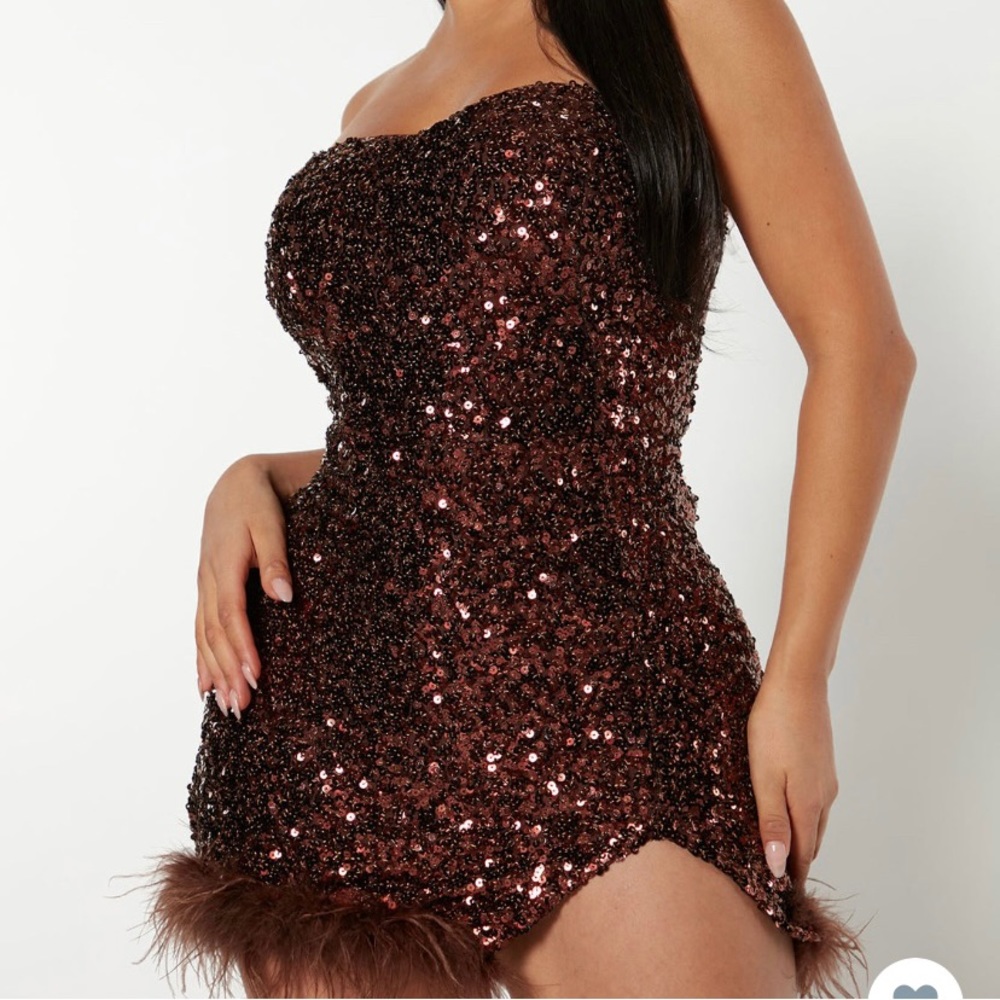 Fashion Nova Chocolate Brown Dress